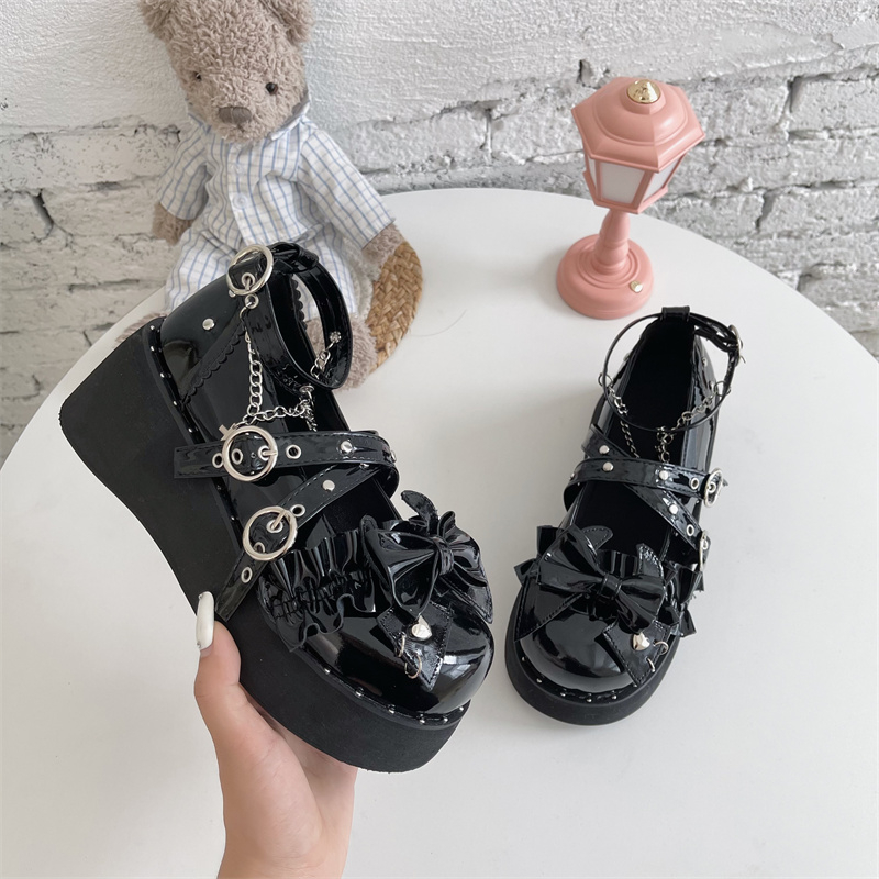 2026 Platform Lolita Shoes Wom - Mesh Strap Metal 评论和价格