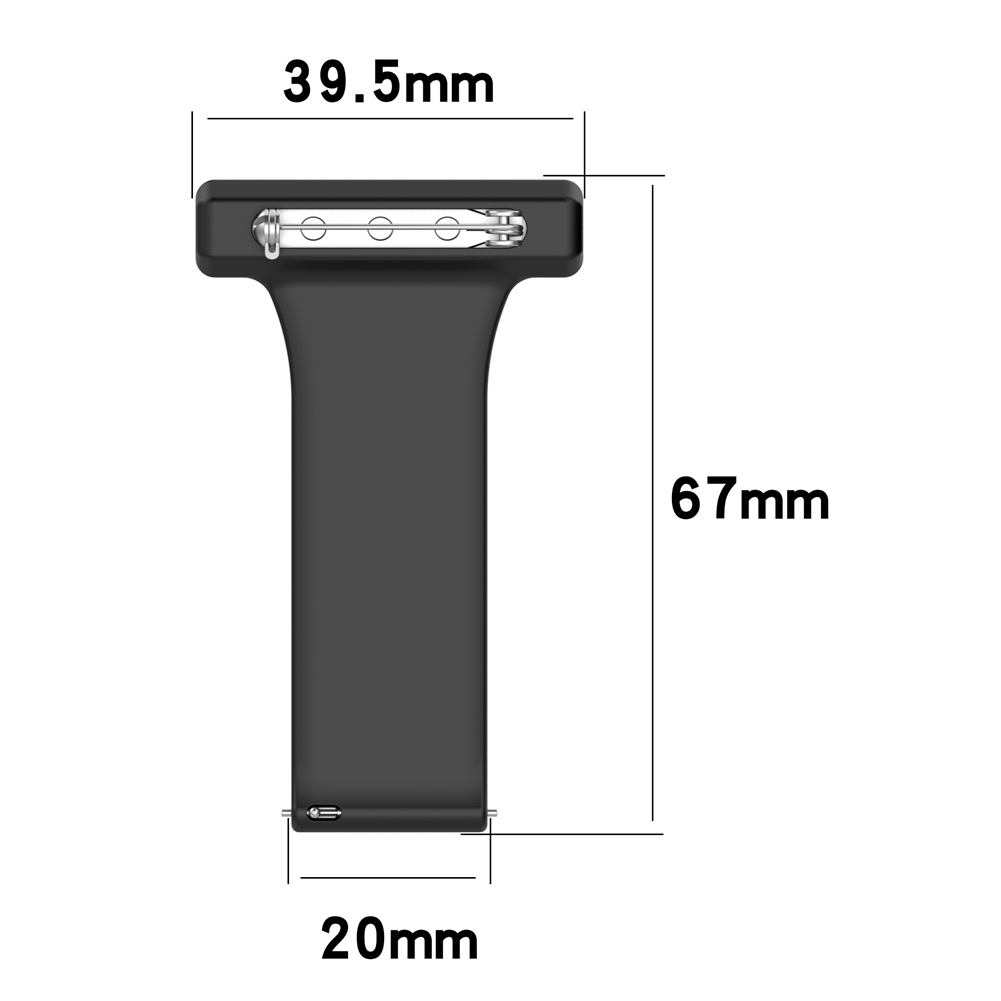 Pin Brooch Watch Strap 20MM 22 - Silicone Watch Band 22Mm 评论和价格
